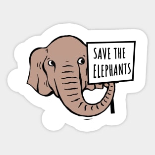Save the Elephants Sticker